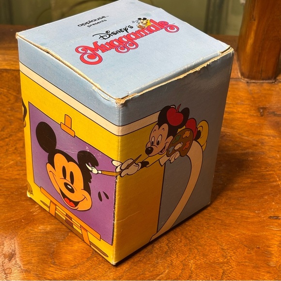 Vintage 1988 Disney Muggamals collectable Mickey Mouse mug with box - Picture 2 of 7